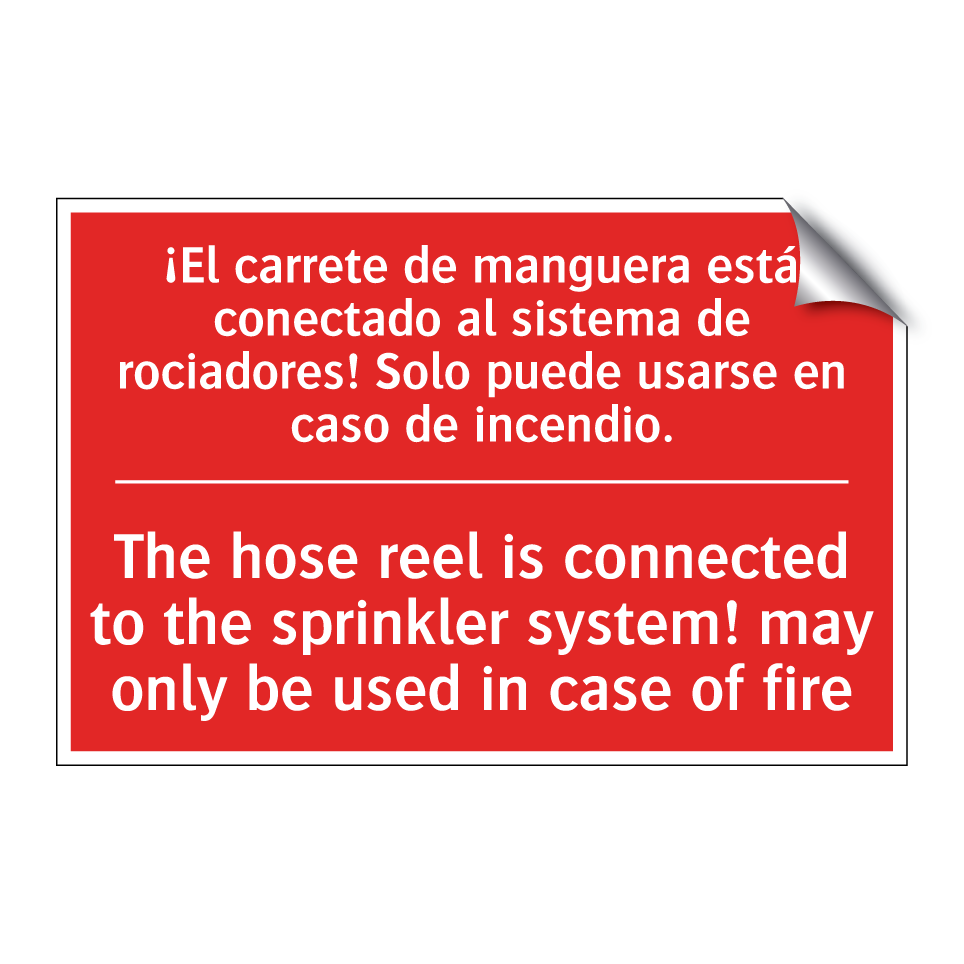 ¡El carrete de manguera está /.../ - The hose reel is connected to /.../
