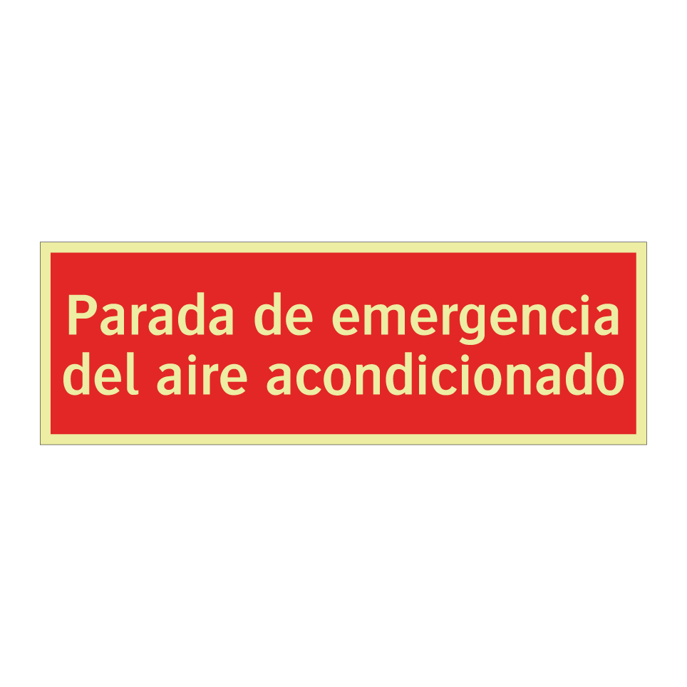 Parada de emergencia del aire acondicionado