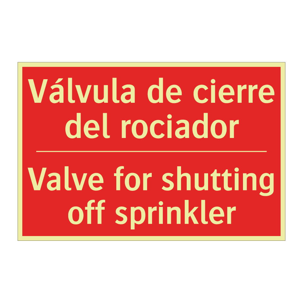 Válvula de cierre del rociador - Valve for shutting off /.../