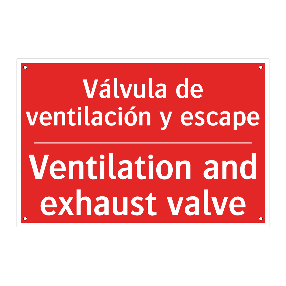 Válvula de ventilación y /.../ - Ventilation and exhaust valve