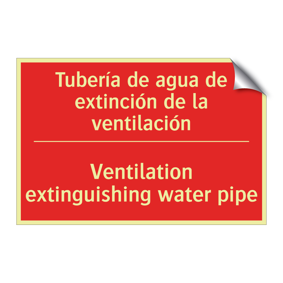 Tubería de agua de extinción /.../ - Ventilation extinguishing /.../
