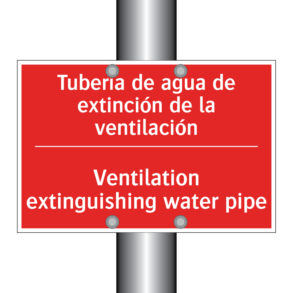 Tubería de agua de extinción /.../ - Ventilation extinguishing /.../