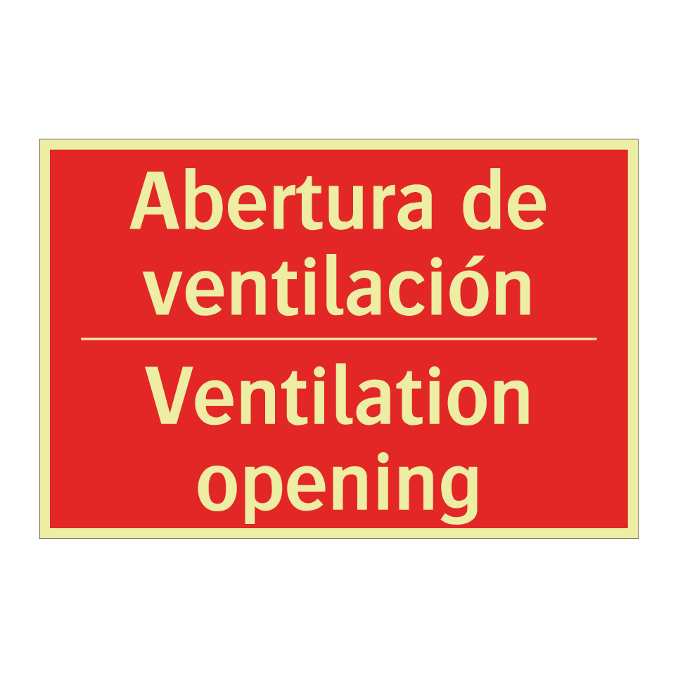 Abertura de ventilación - Ventilation opening