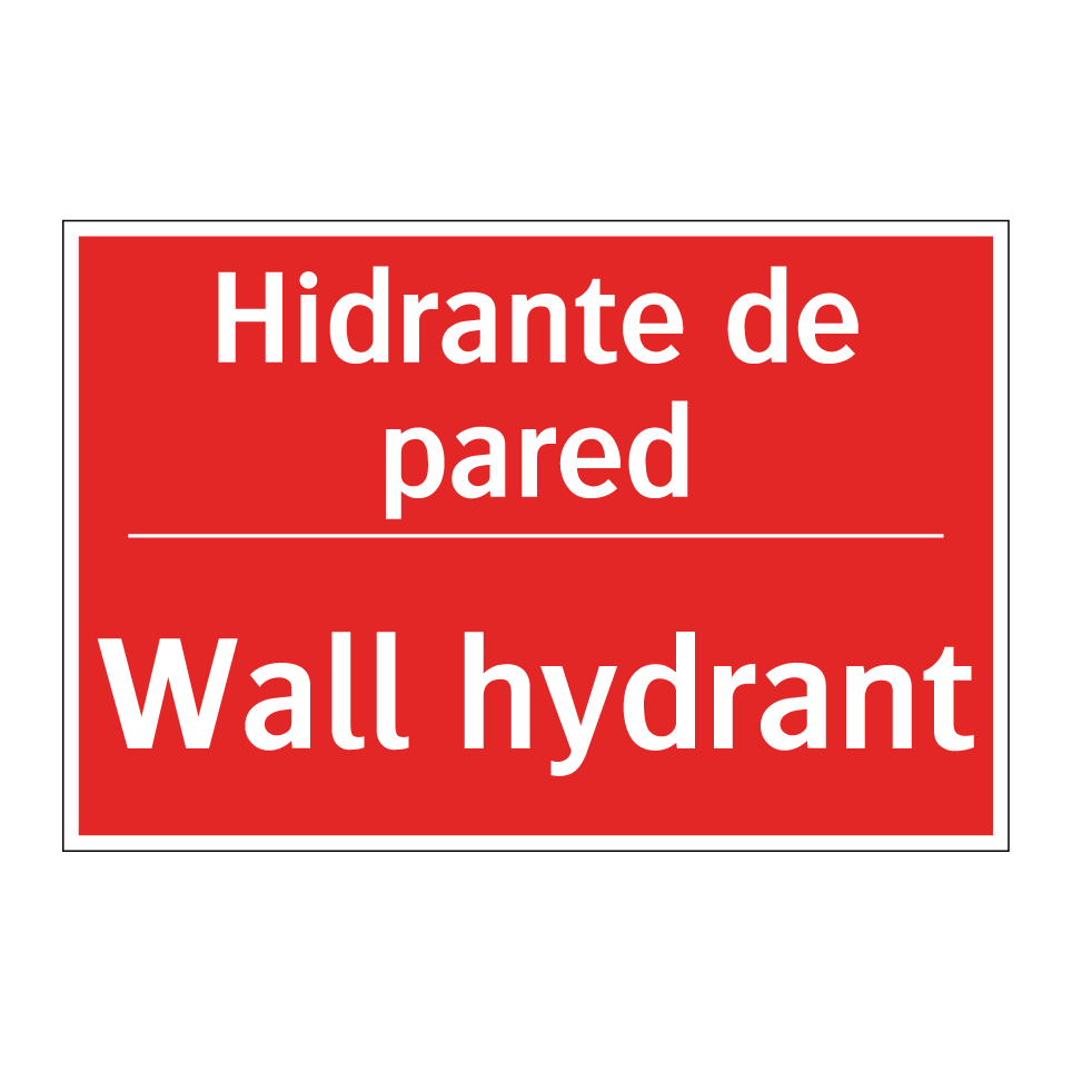 Hidrante de pared - Wall hydrant