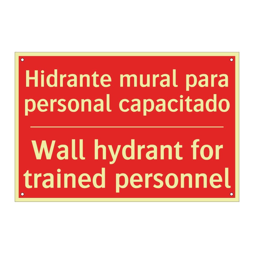 Hidrante mural para personal /.../ - Wall hydrant for trained /.../