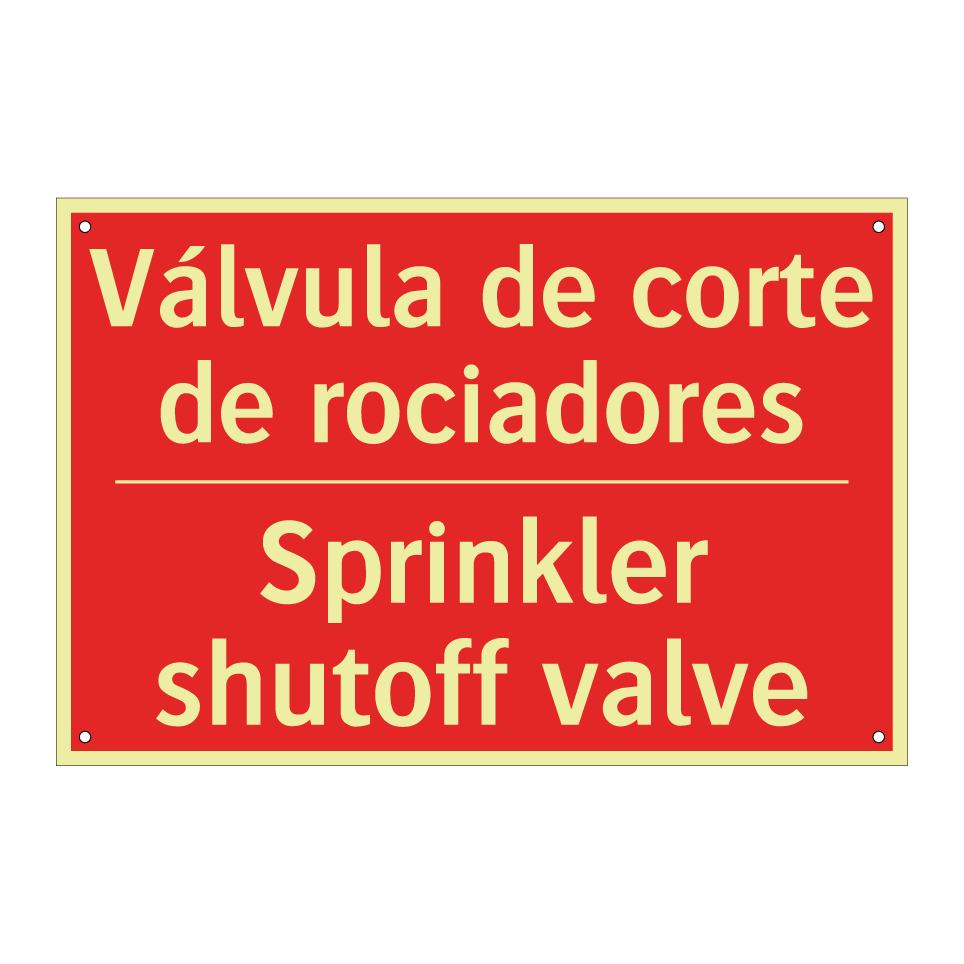 Válvula de corte de rociadores - Sprinkler shutoff valve