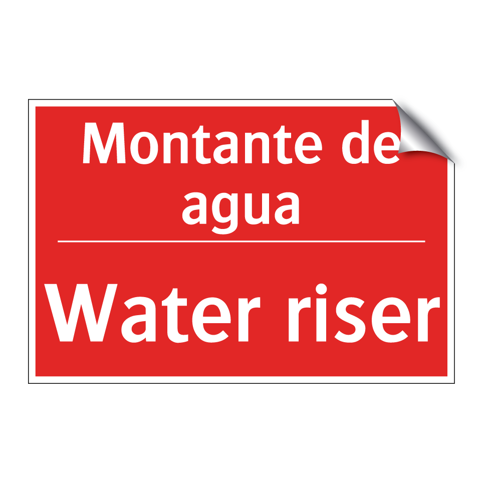Montante de agua - Water riser