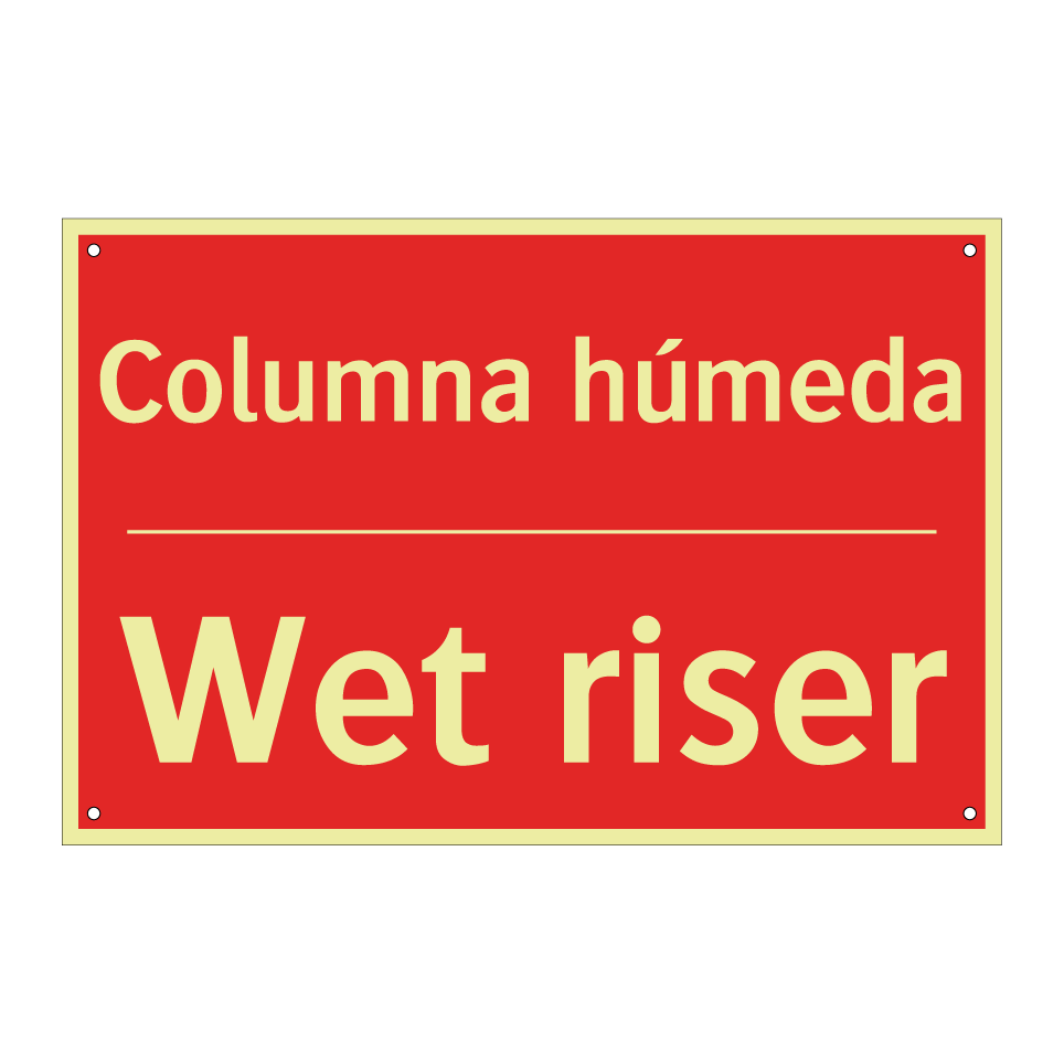 Columna húmeda - Wet riser