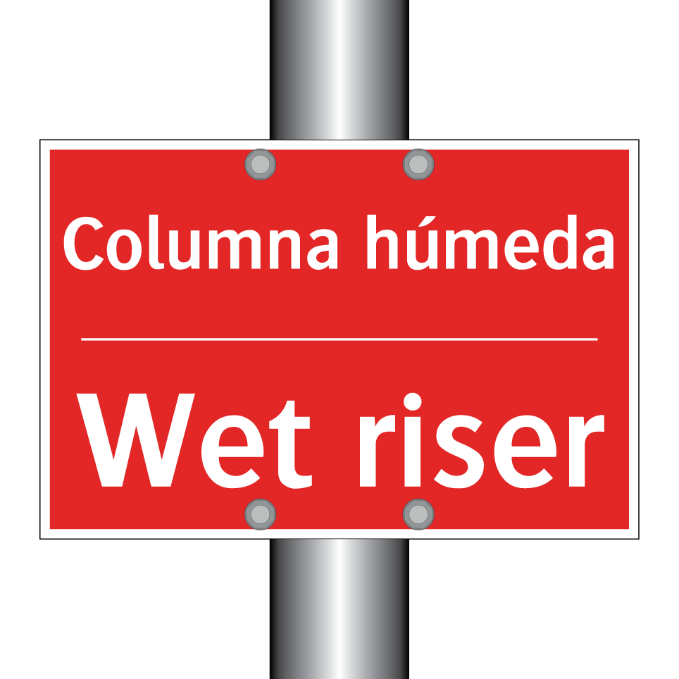 Columna húmeda - Wet riser