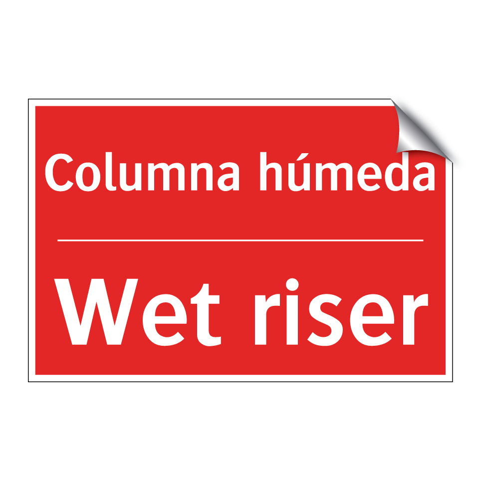 Columna húmeda - Wet riser
