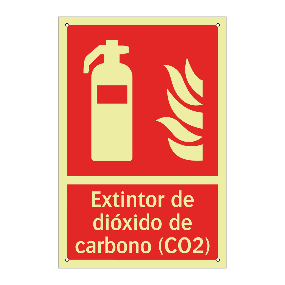 Extintor de dióxido de carbono (CO2)