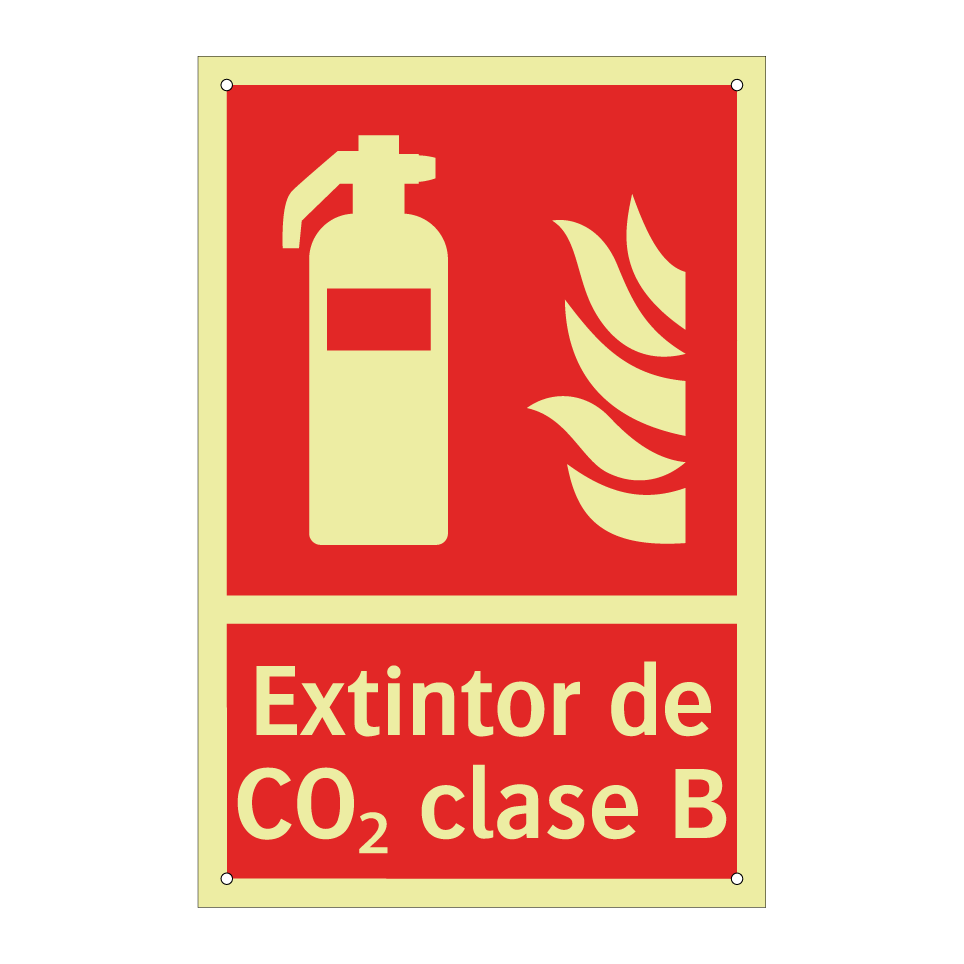 Extintor de CO₂ clase B