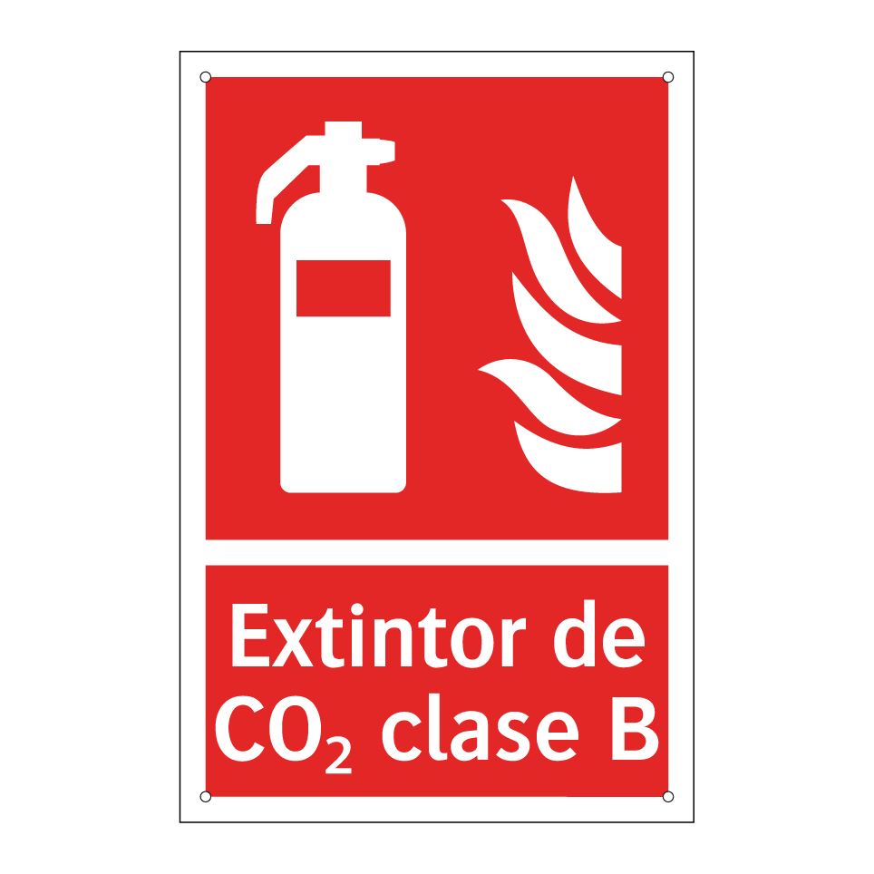 Extintor de CO₂ clase B