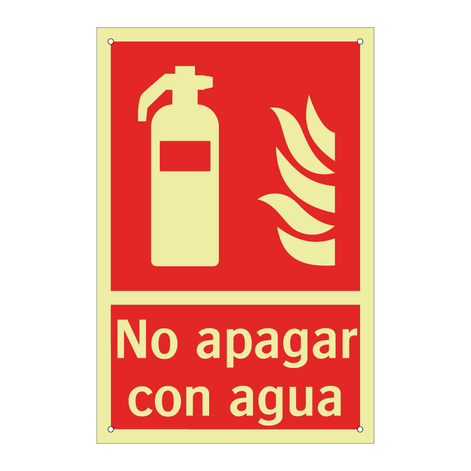 No apagar con agua