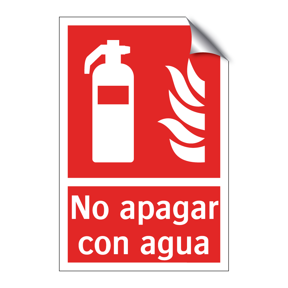 No apagar con agua