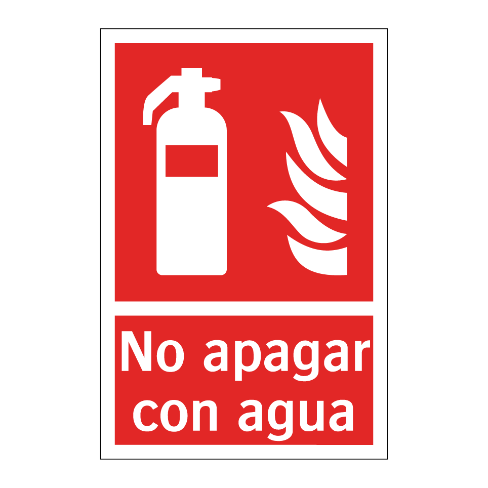 No apagar con agua