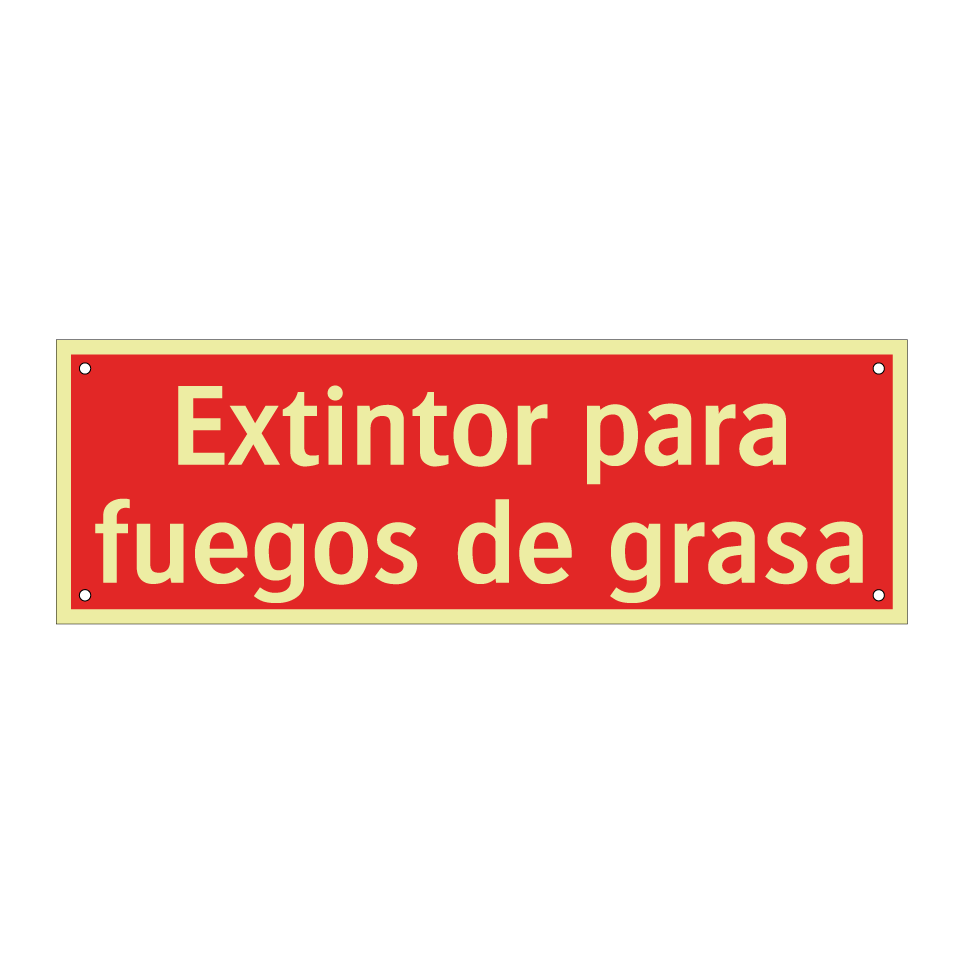 Extintor para fuegos de grasa