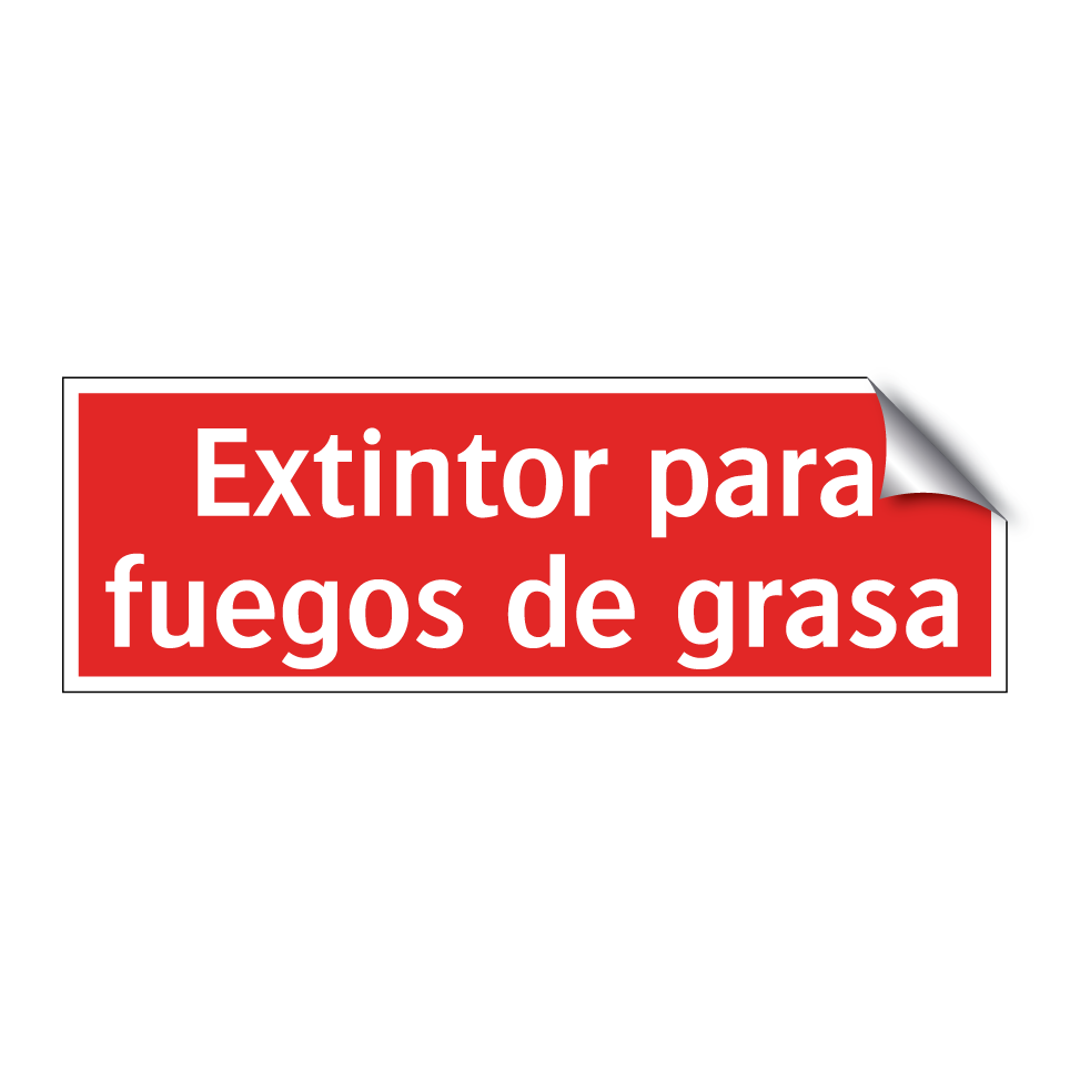 Extintor para fuegos de grasa
