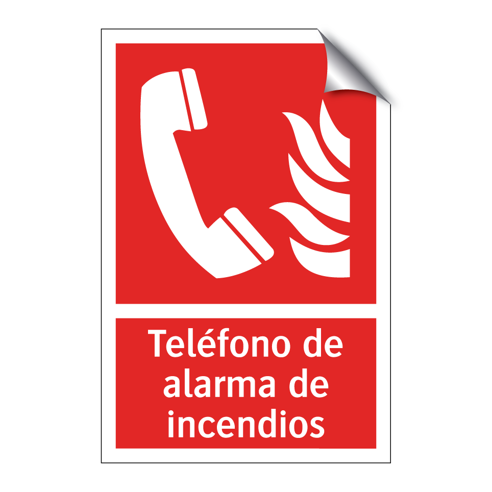 Teléfono de alarma de incendios