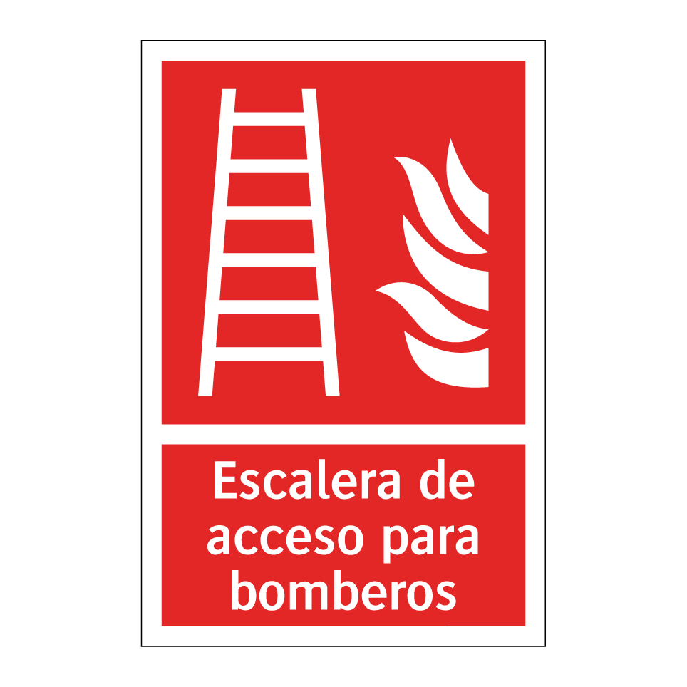 Escalera de acceso para bomberos