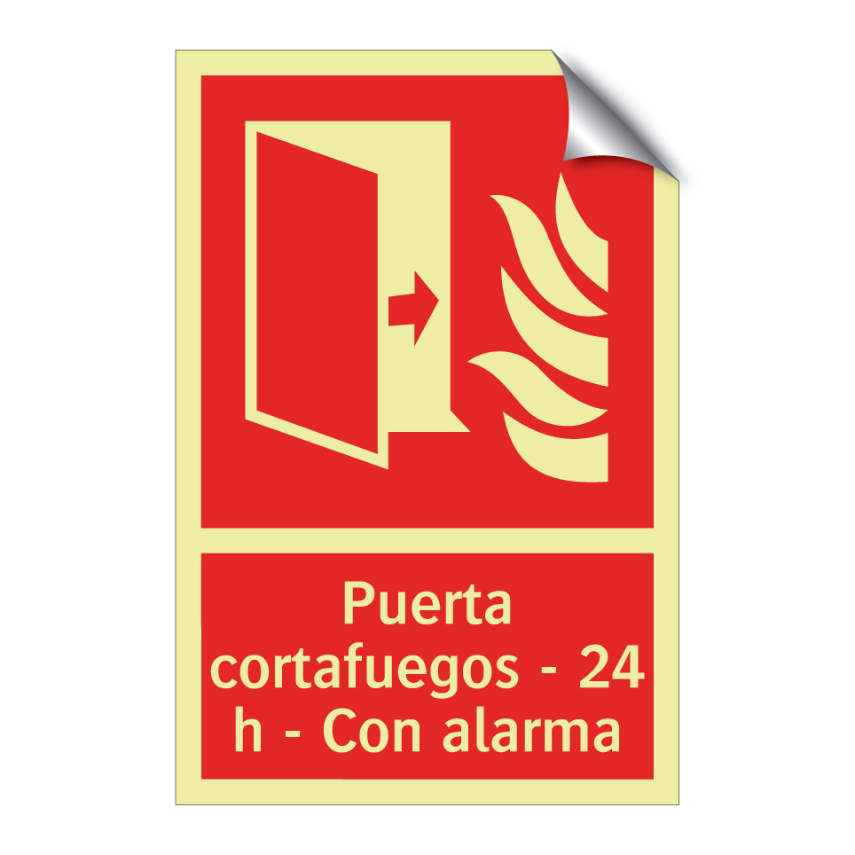Puerta cortafuegos - 24 h - Con alarma