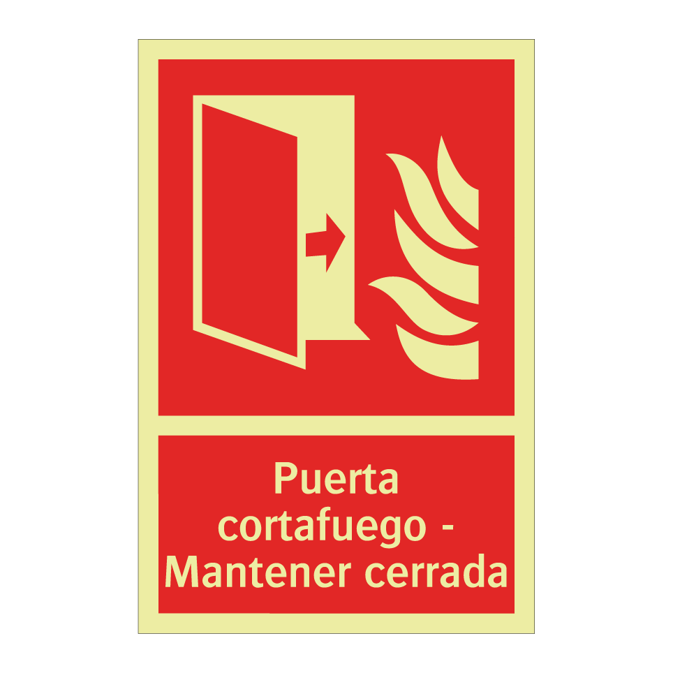 Puerta cortafuego - Mantener cerrada