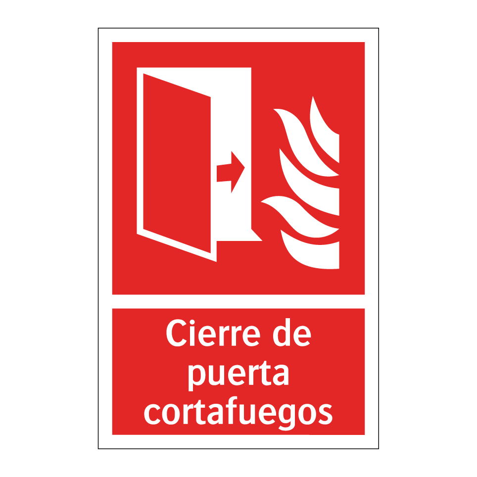 Cierre de puerta cortafuegos