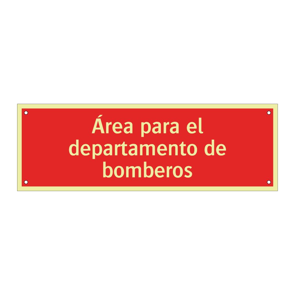 Área para el departamento de bomberos