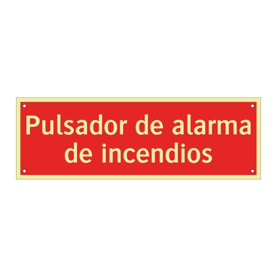 Pulsador de alarma de incendios