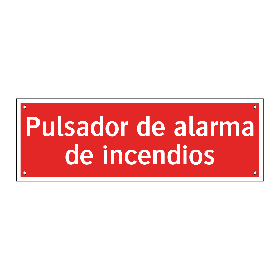 Pulsador de alarma de incendios