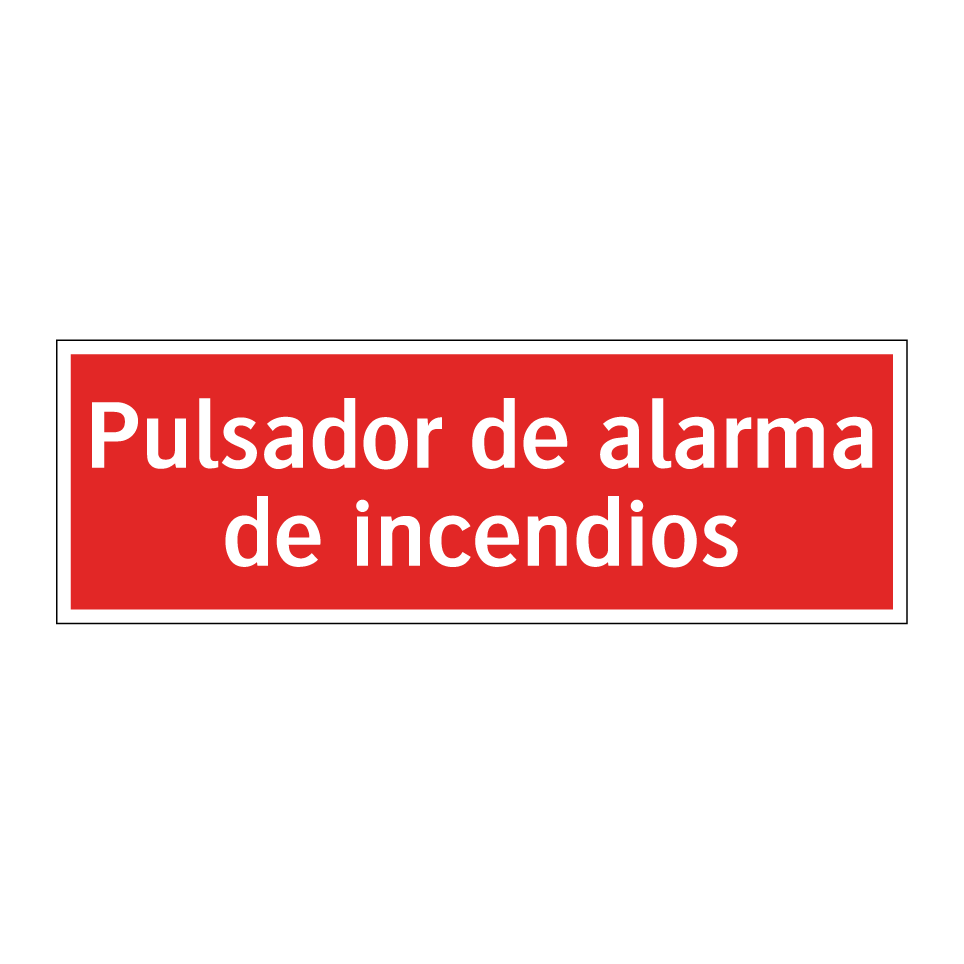Pulsador de alarma de incendios