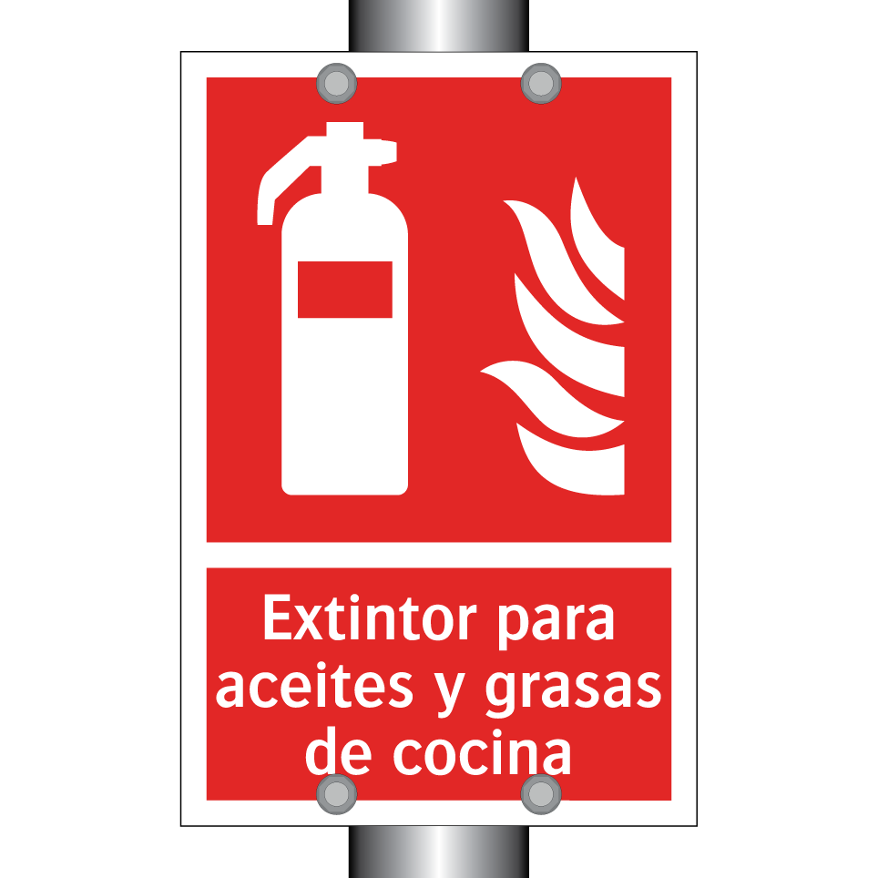 Extintor para aceites y grasas de cocina