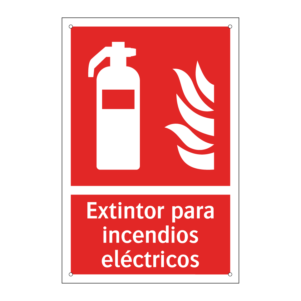 Extintor para incendios eléctricos