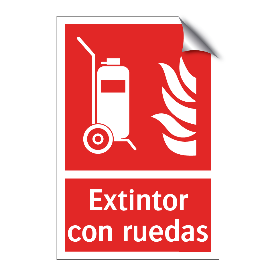 Extintor con ruedas
