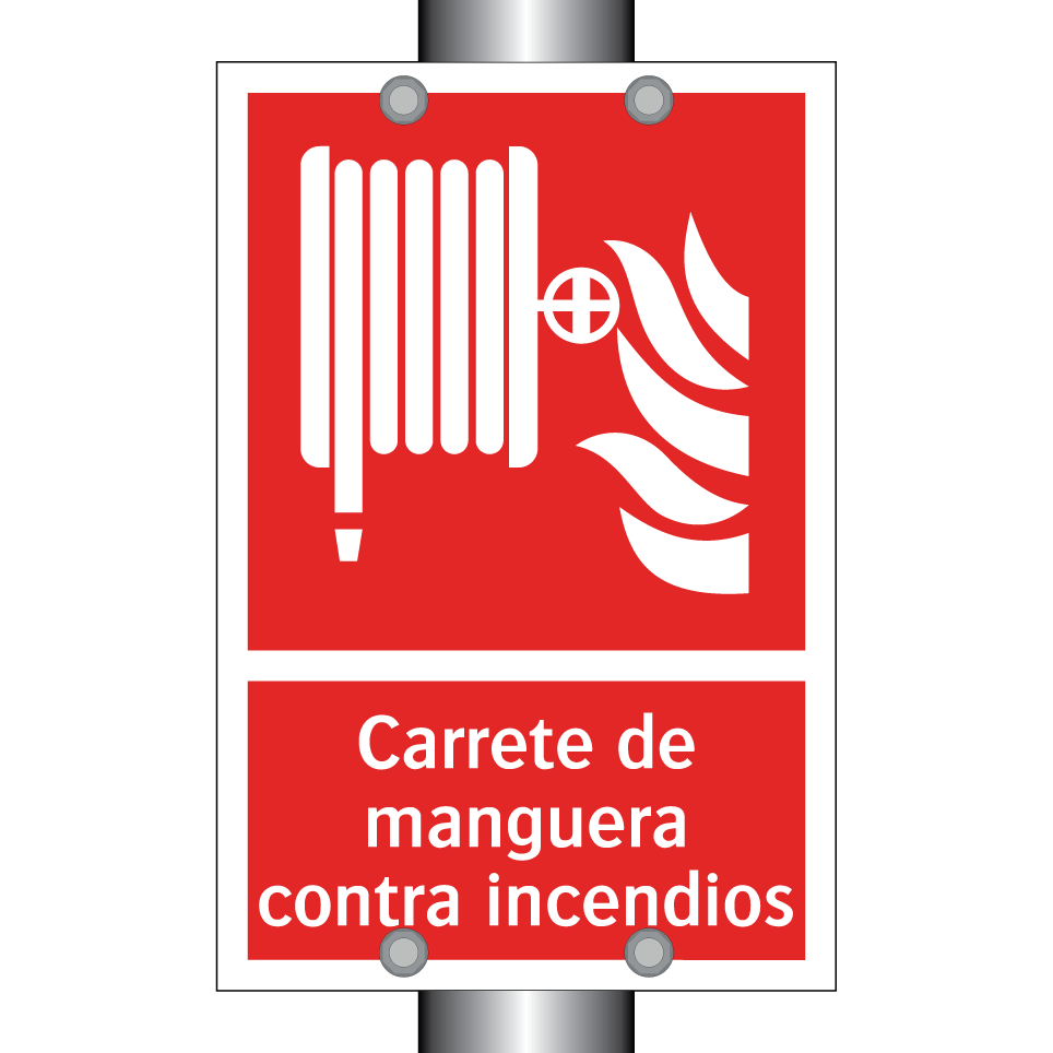 Carrete de manguera contra incendios