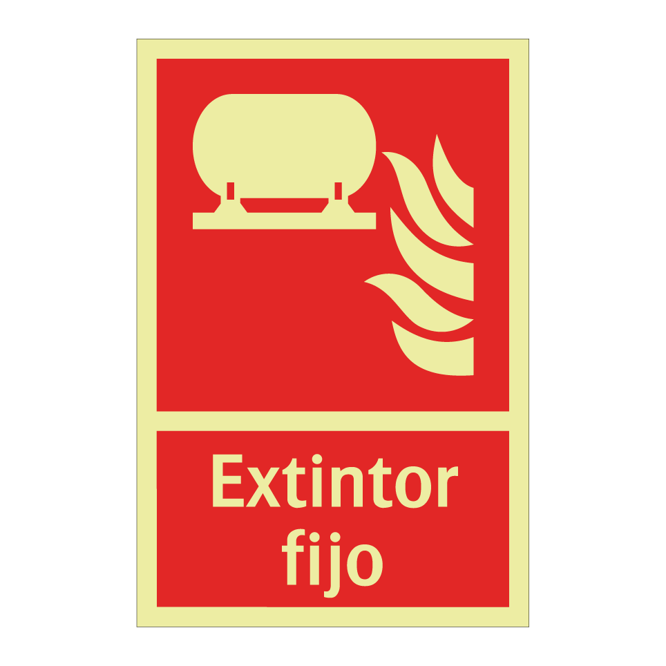 Extintor fijo