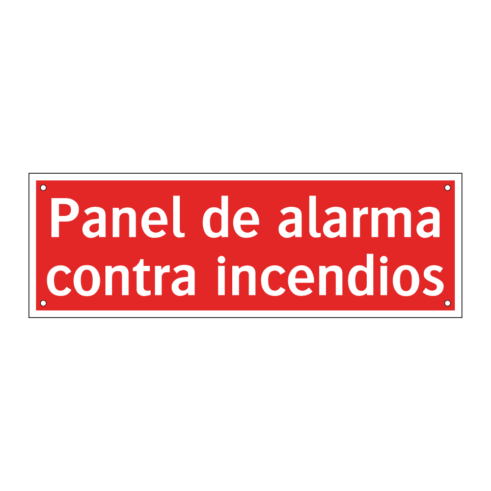 Panel de alarma contra incendios