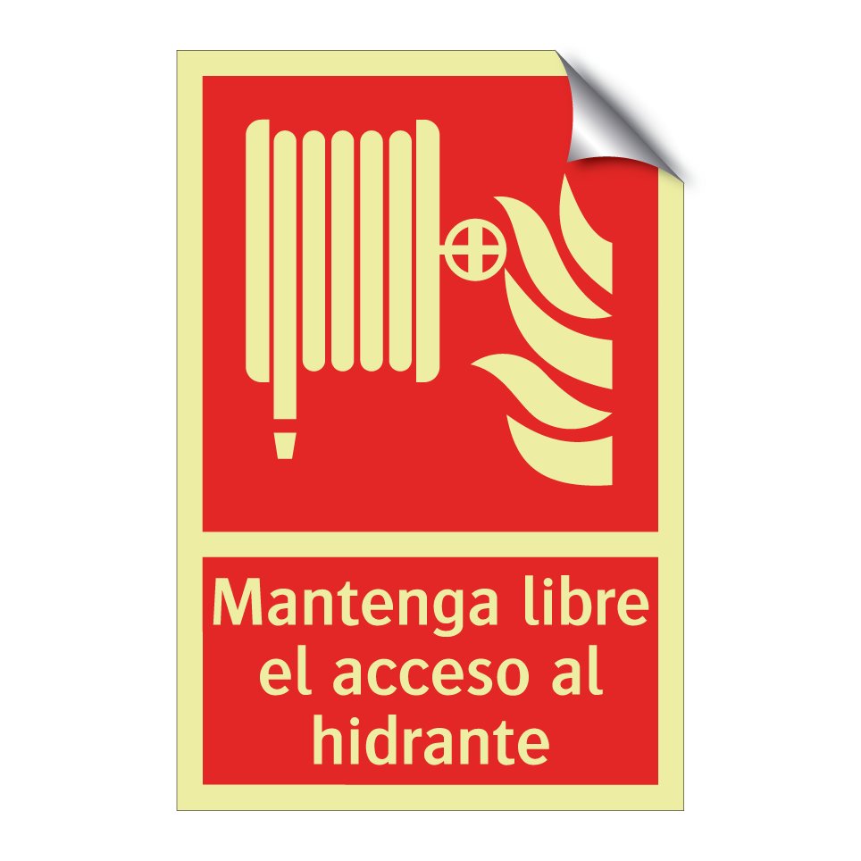 Mantenga libre el acceso al hidrante