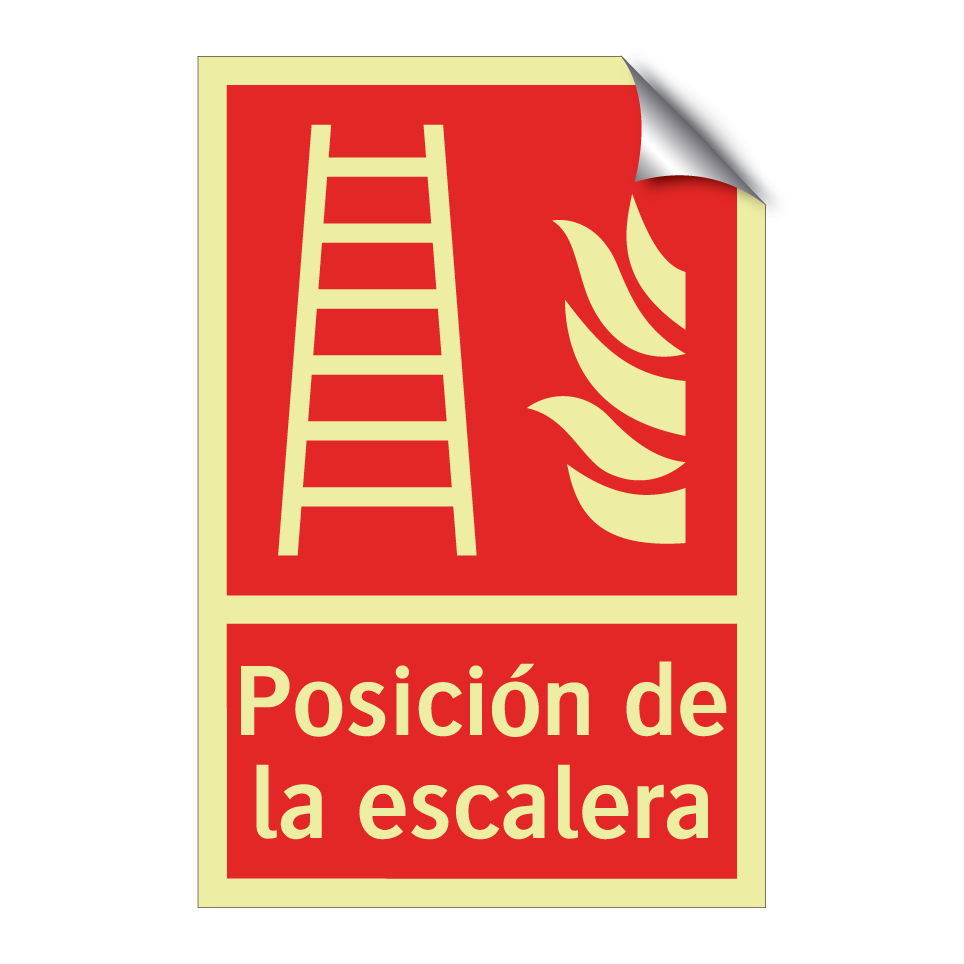 Posición de la escalera