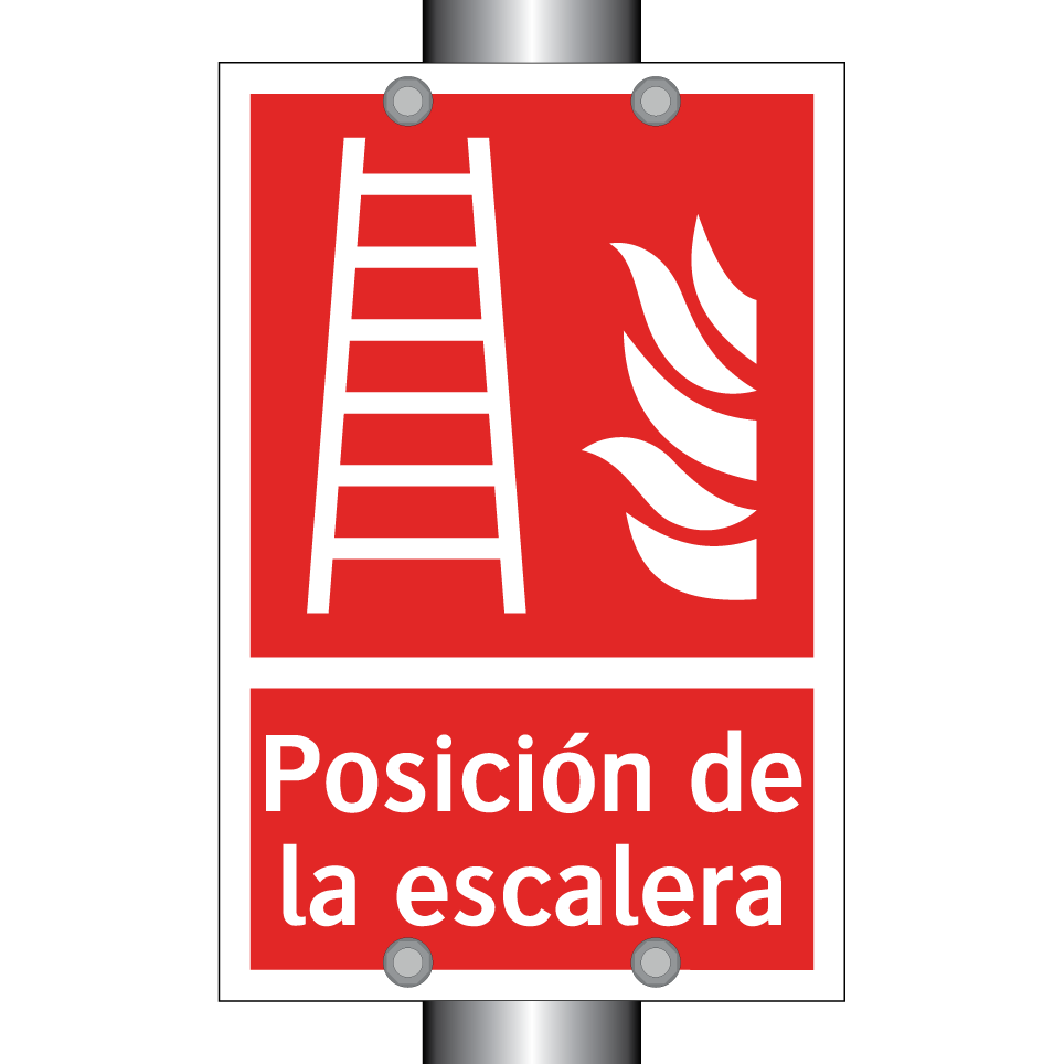 Posición de la escalera