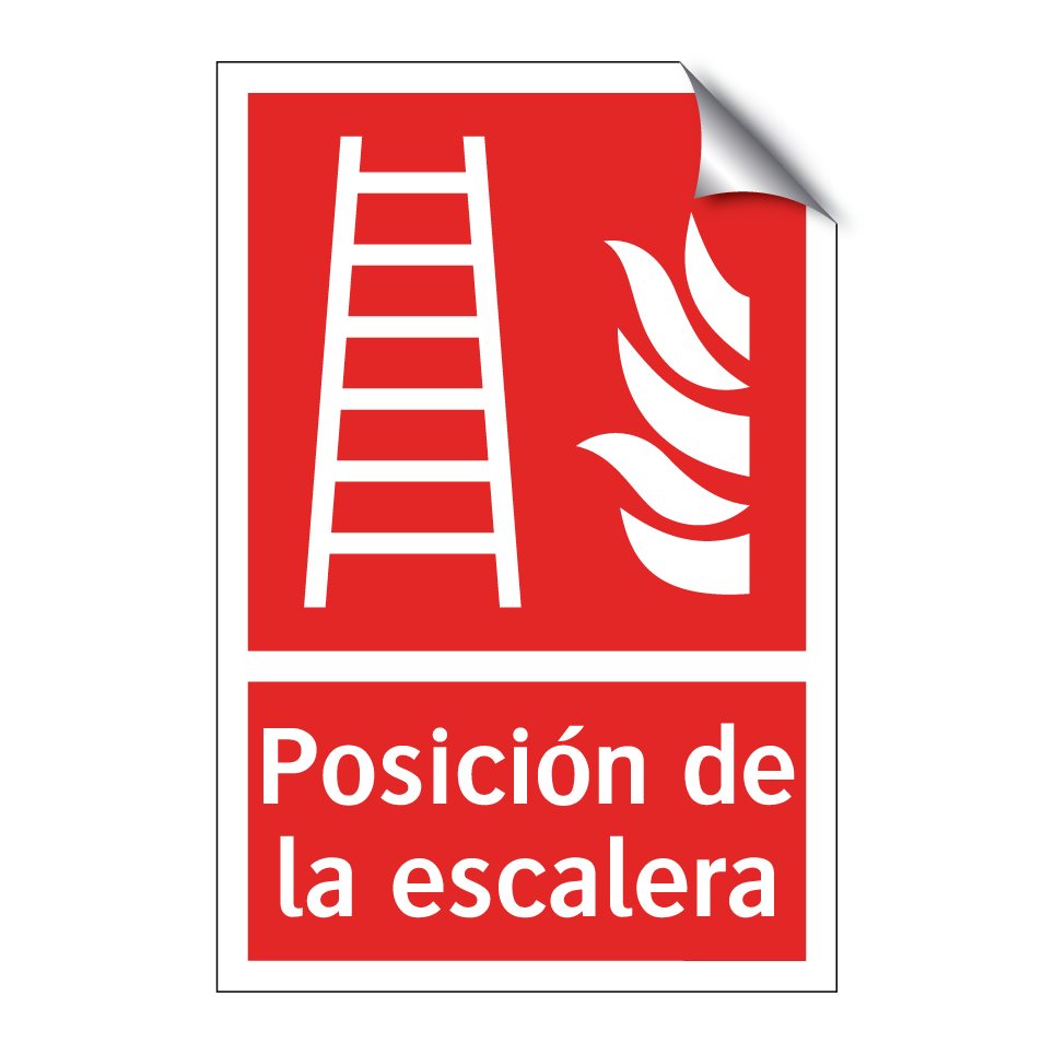 Posición de la escalera