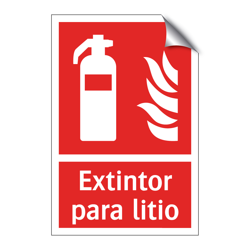 Extintor para litio