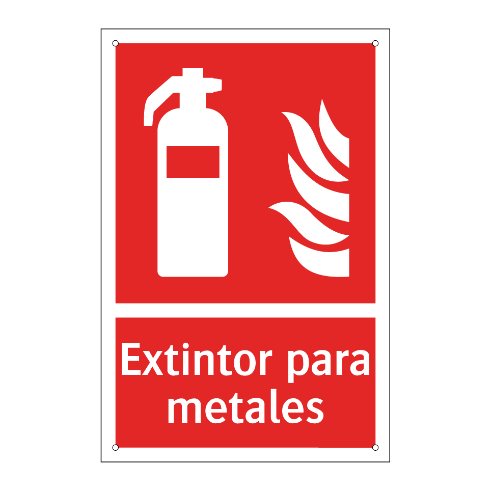 Extintor para metales