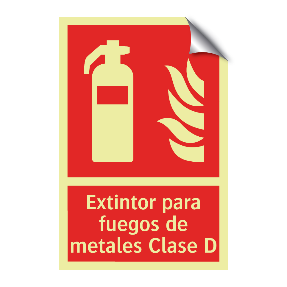 Extintor para fuegos de metales Clase D