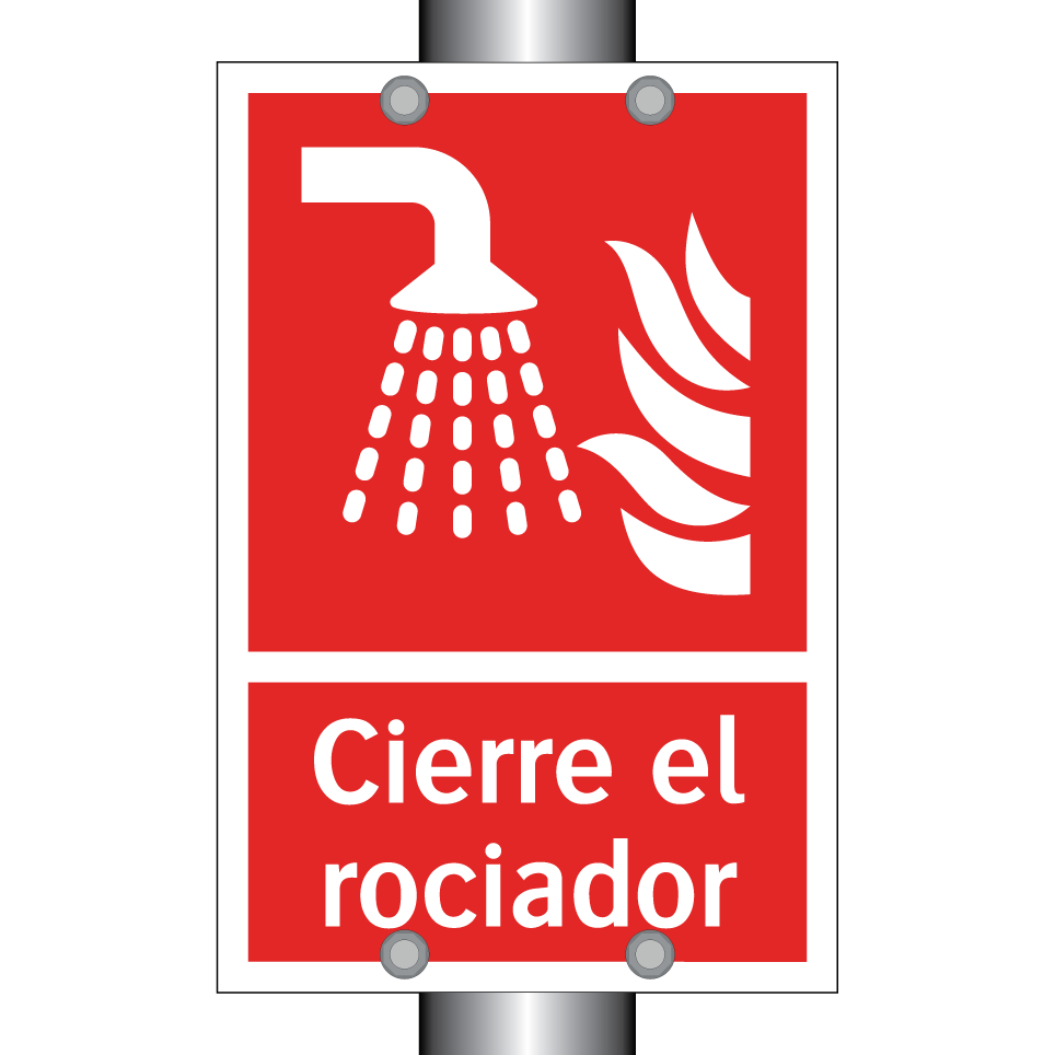 Cierre el rociador