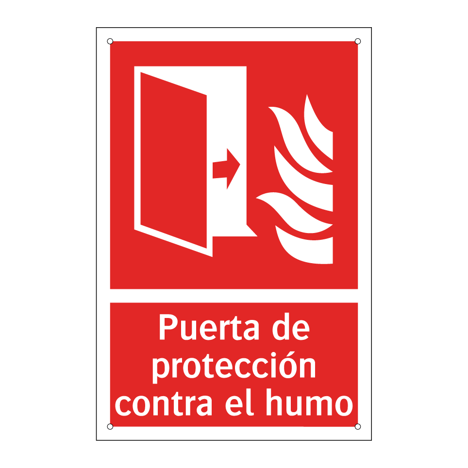 Puerta de protección contra el humo