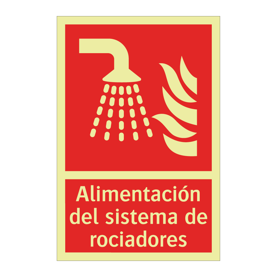Alimentación del sistema de rociadores