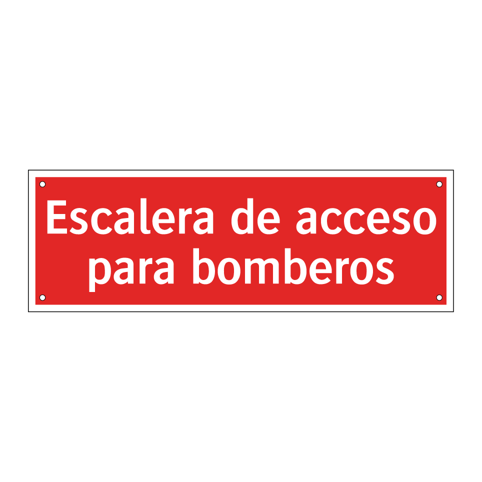 Escalera de acceso para bomberos