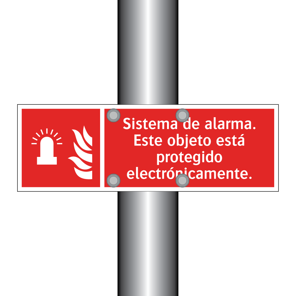 Sistema de alarma. Este objeto está protegido electrónicamente.