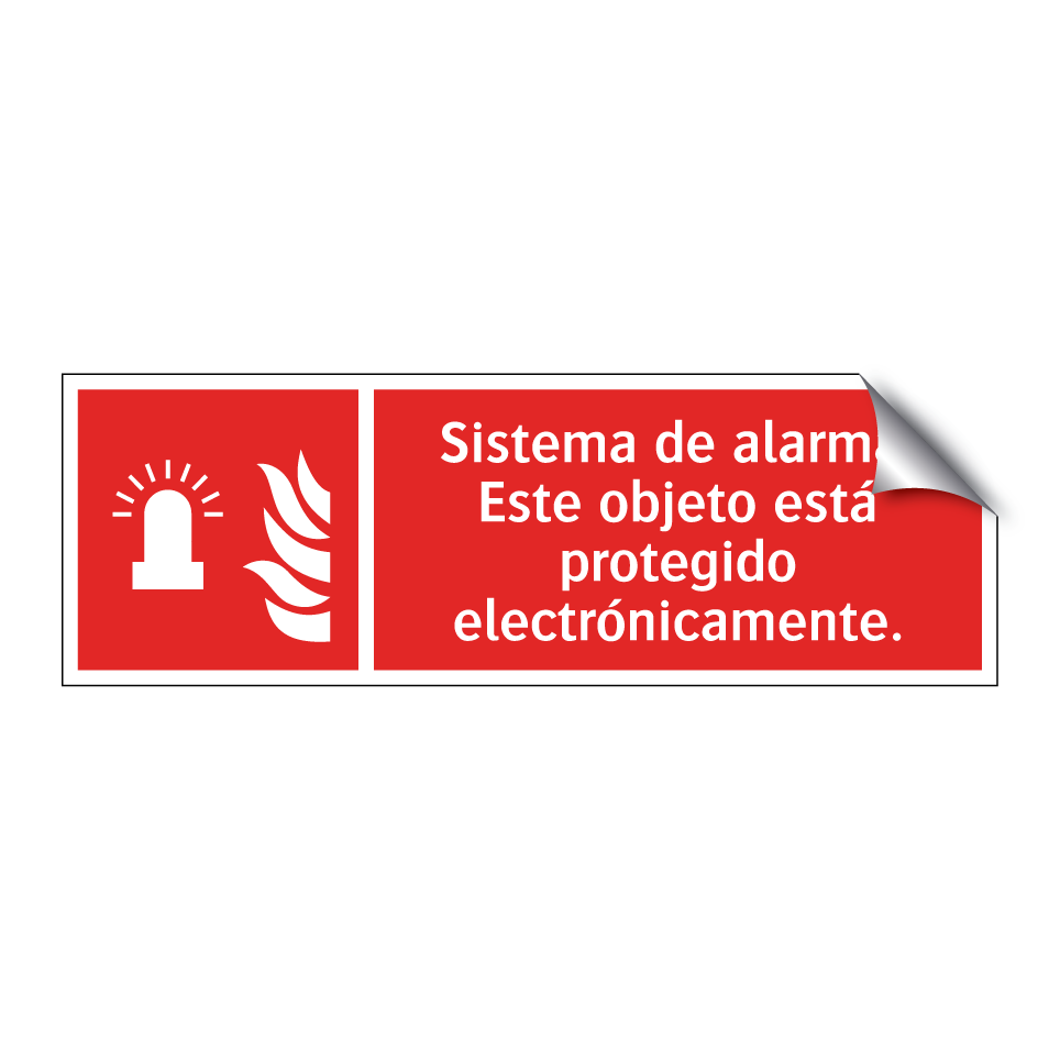 Sistema de alarma. Este objeto está protegido electrónicamente.